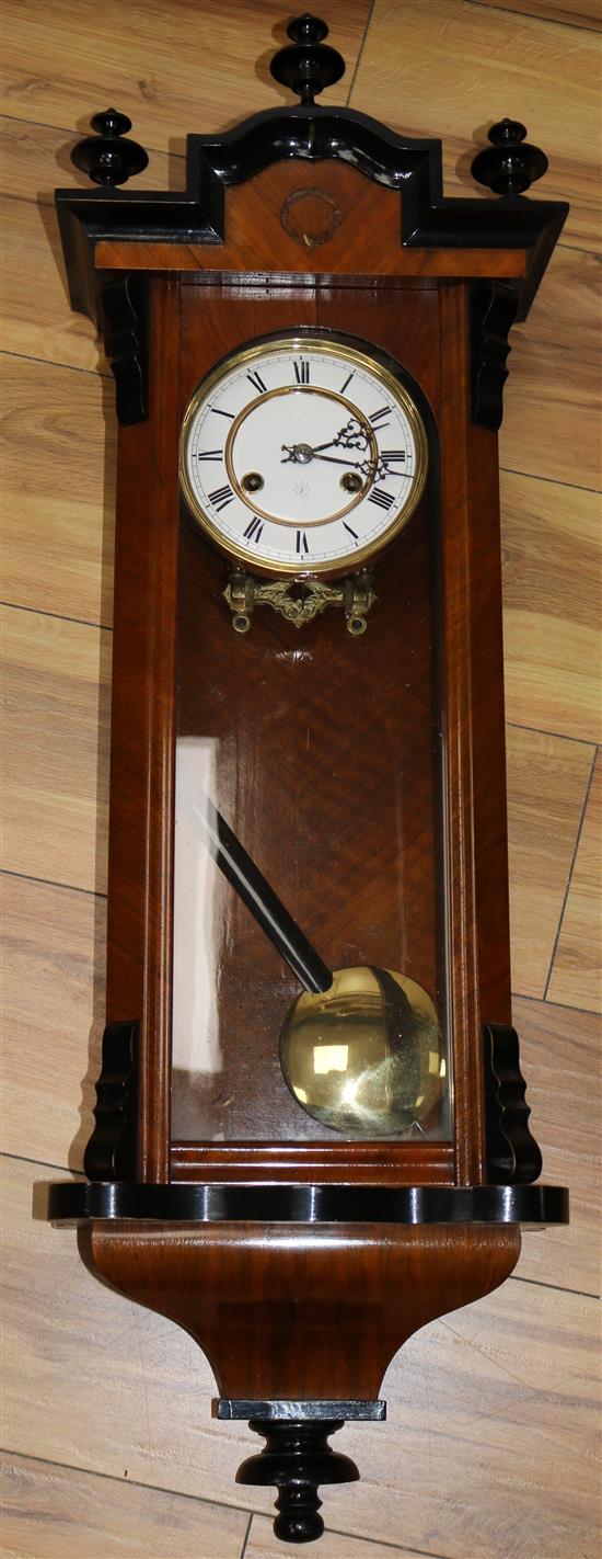 A walnut Vienna regulator